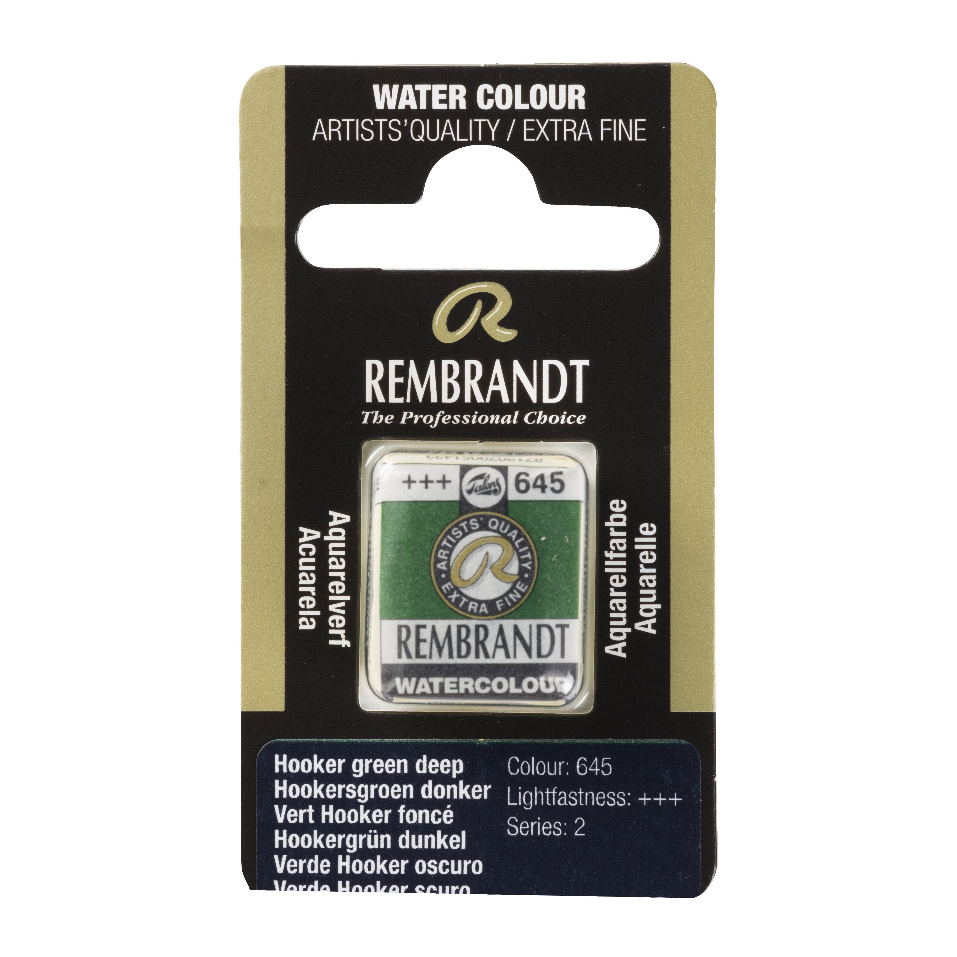 Rembrandt Watercolour Pan G Hooker Green Deep 1 piece