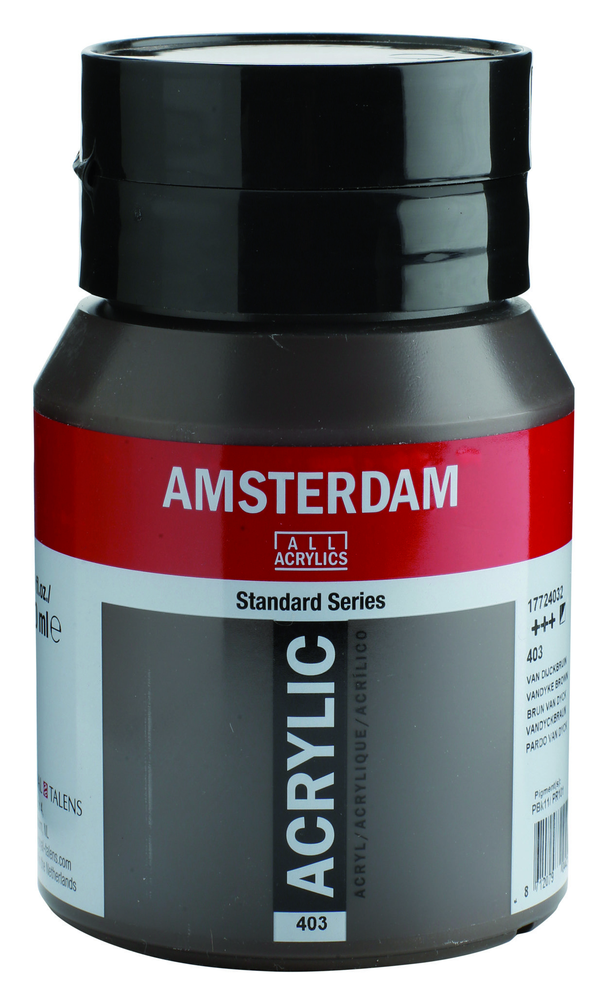 Amsterdam Standard Series Acrylic Jar 500 ml Vandyke Brown