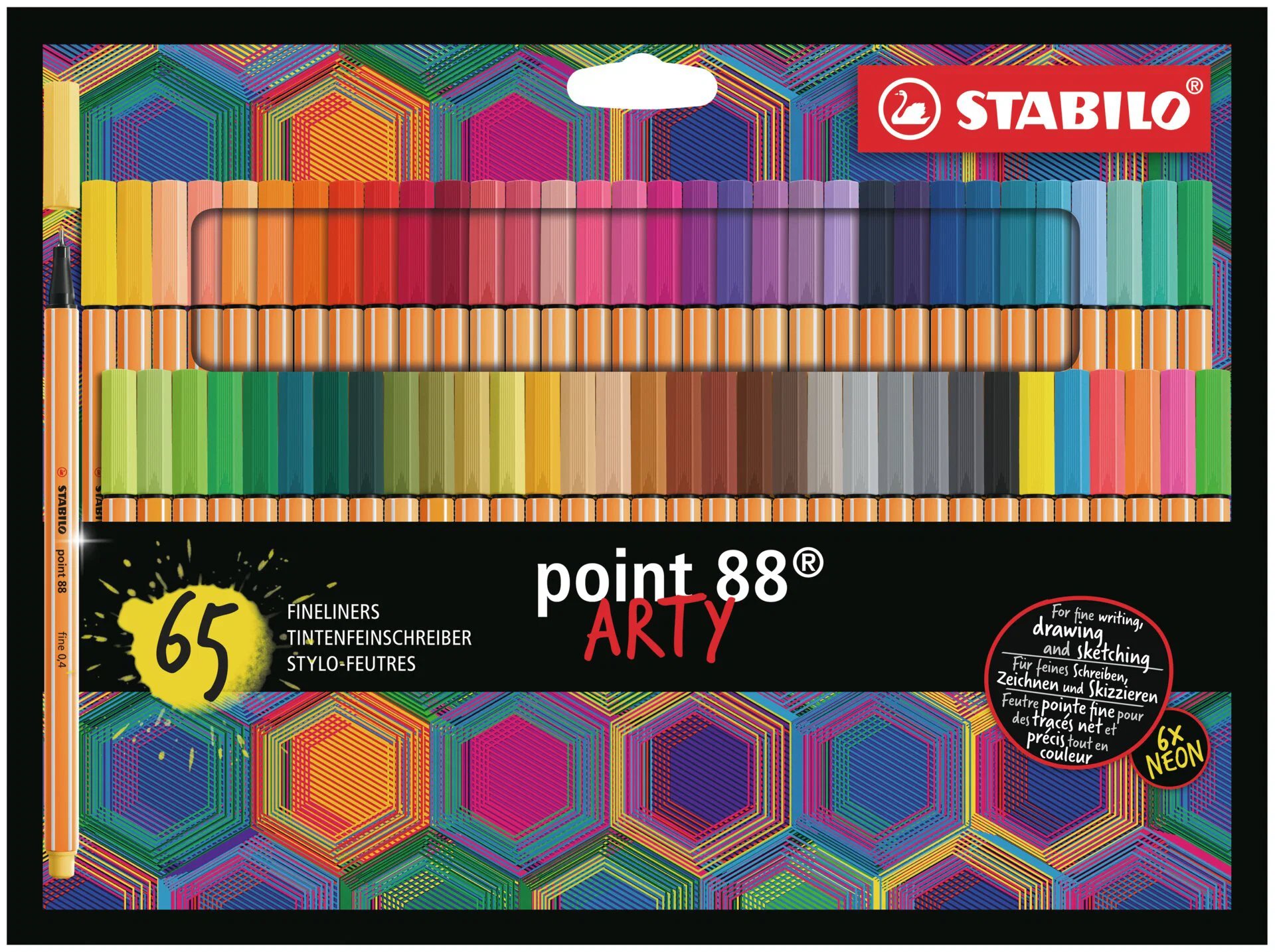STABILO point 88 ARTY pack of 65 individual colours
