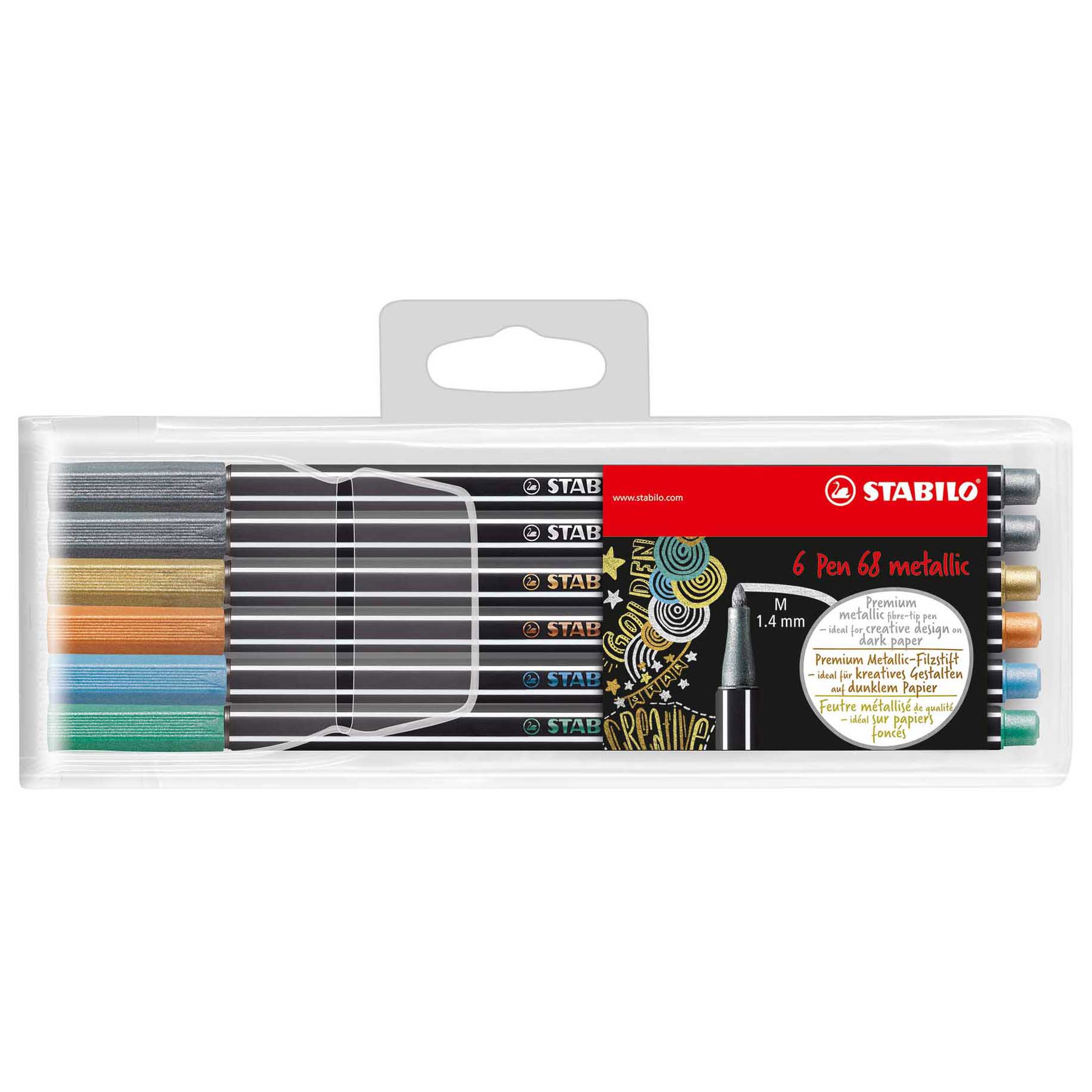 Metallic Point 68 Wallet 6 Pieces