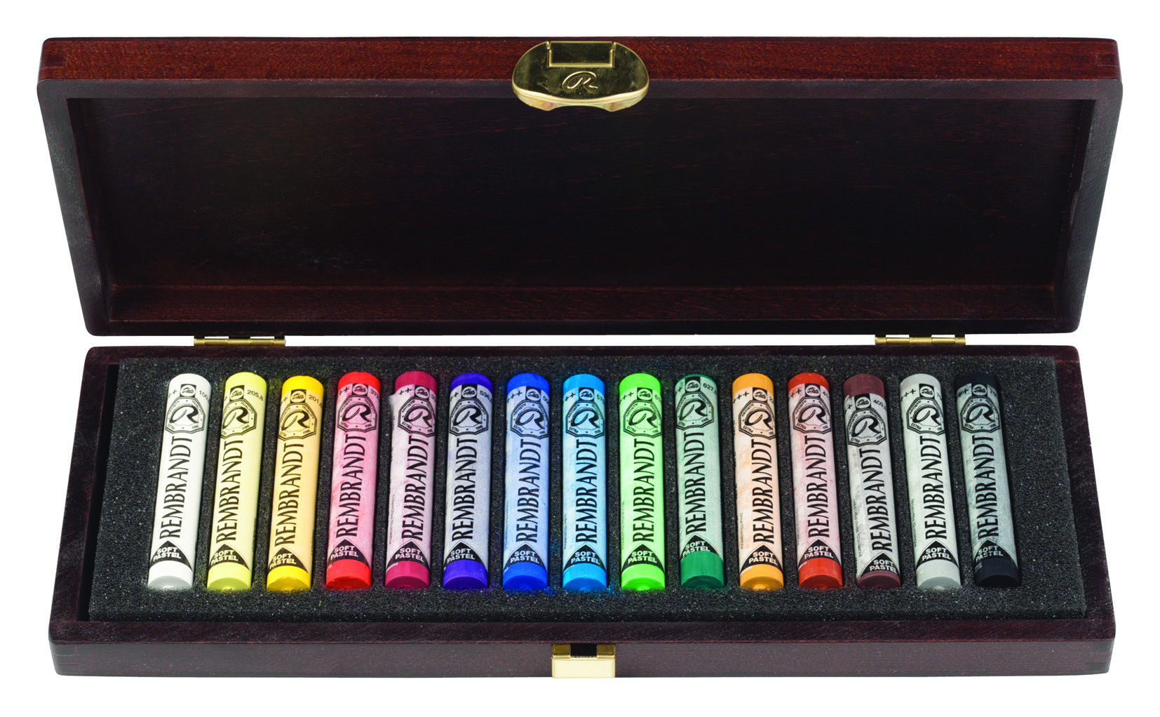 Rembrandt Soft Pastels – General Selection Starter Box – 15 Whole Sticks