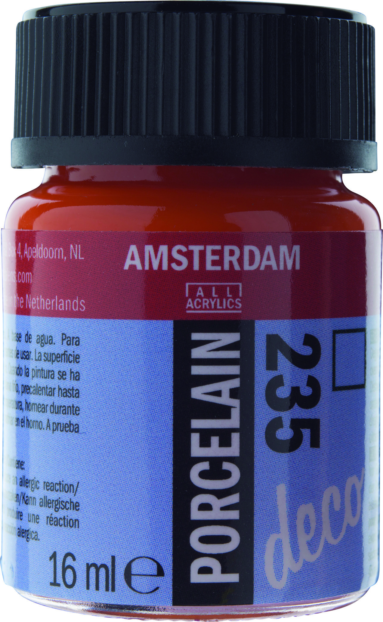 Amsterdam Acrylics Porcelain Paint Orange 16ml
