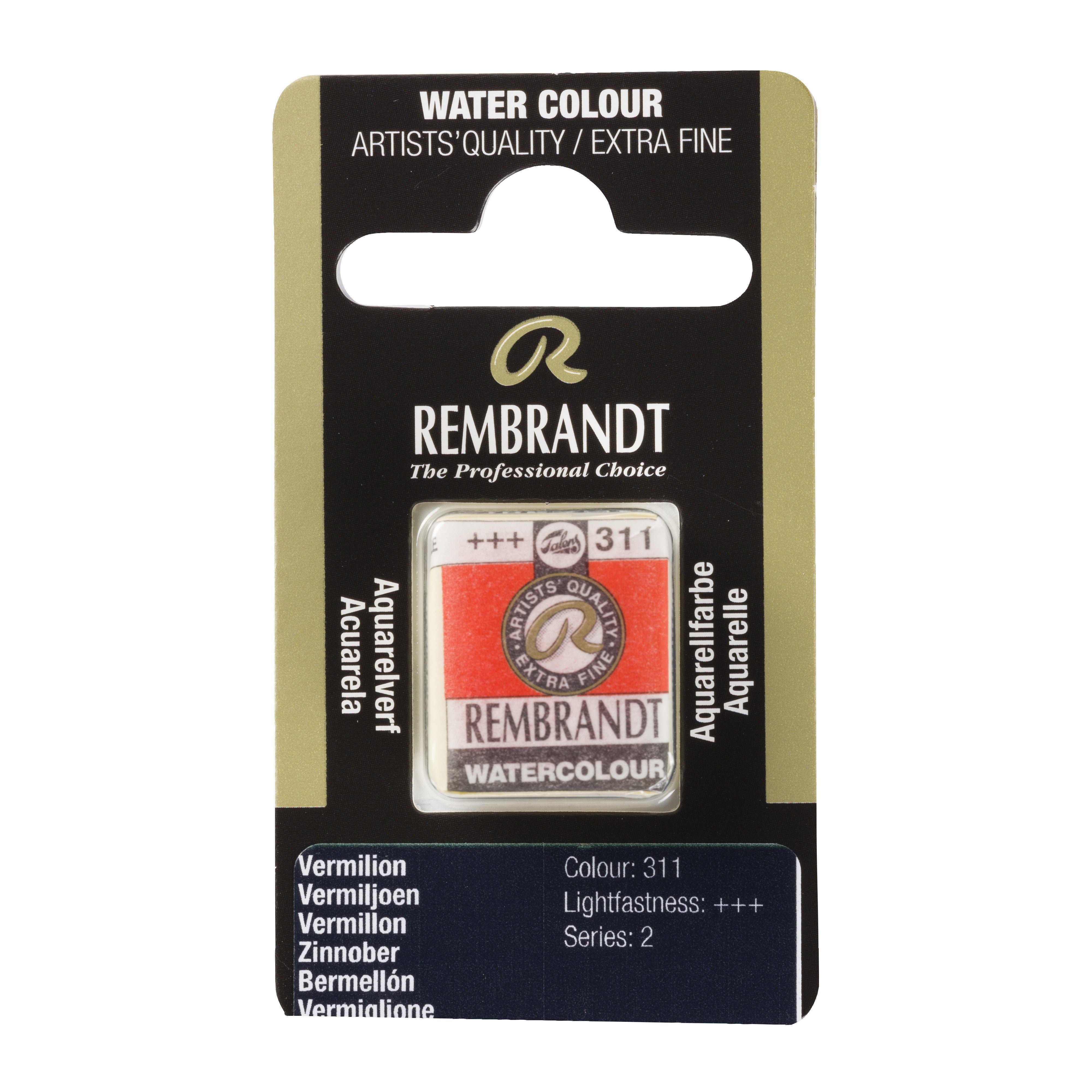 Rembrandt Watercolour Pan Vermilion 1 piece