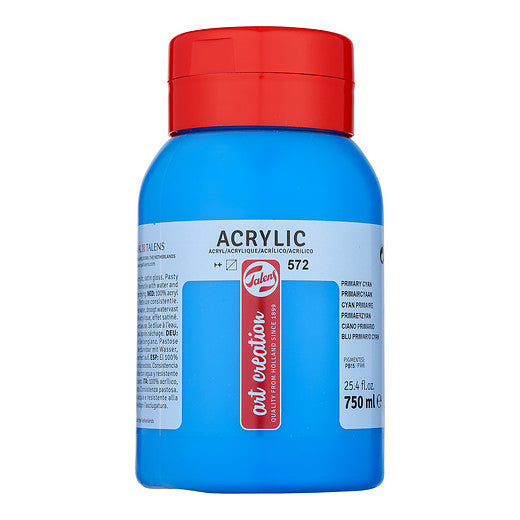 Talens Art Creation Acrylic Colour Jar 750 ml Primary Cyan