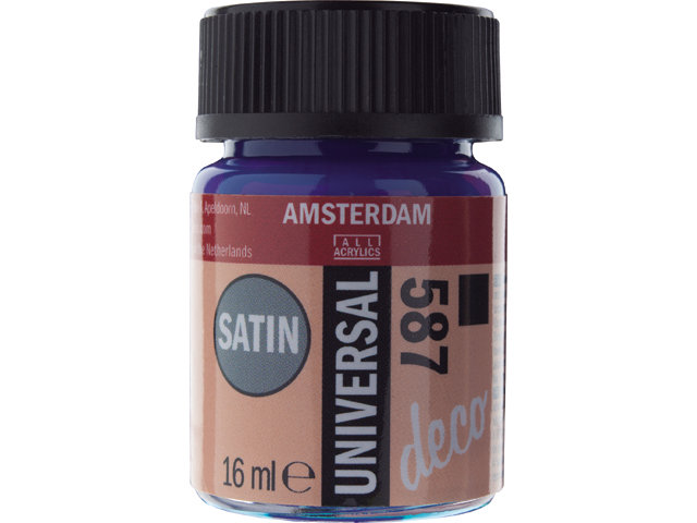 Amsterdam Acrylics Universal Satin Paint Bright Blue 16ml
