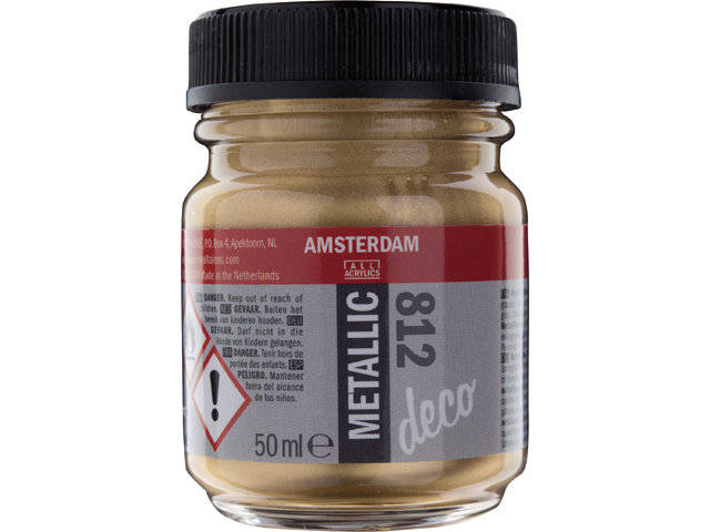 Amsterdam Acrylics Metallic Paint Brass 50ml