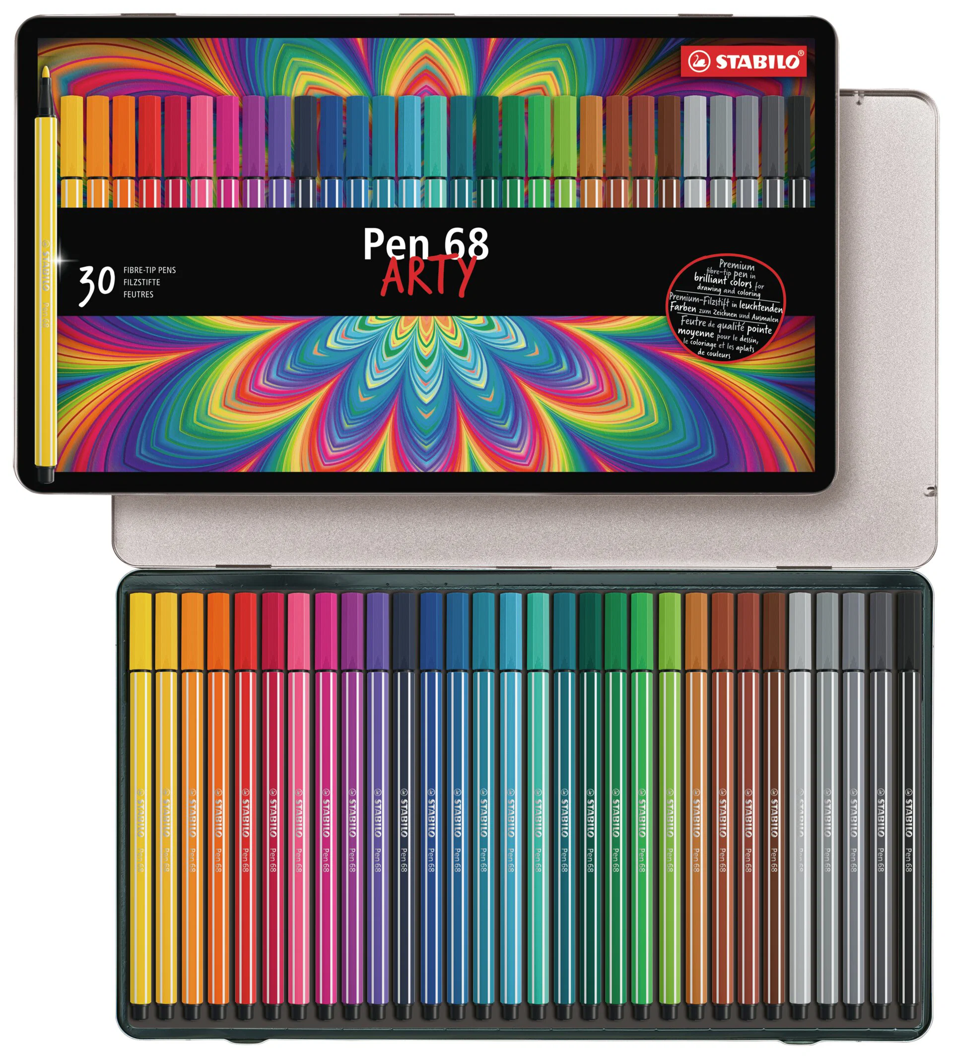 ARTY Pen 68 Metal Box 30 Pieces