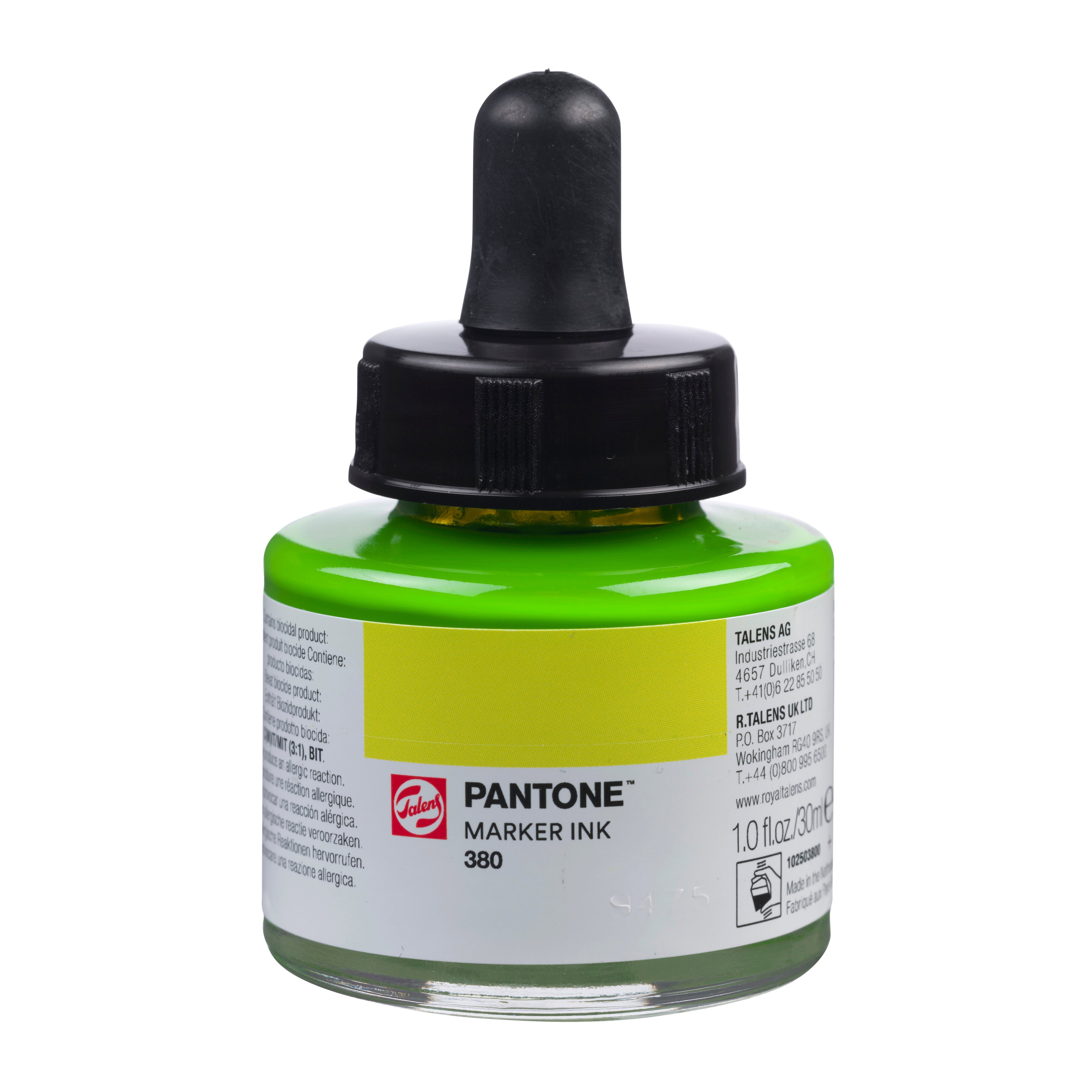 Talens Pantone Marker Ink 30ml Chartreuse Yellow