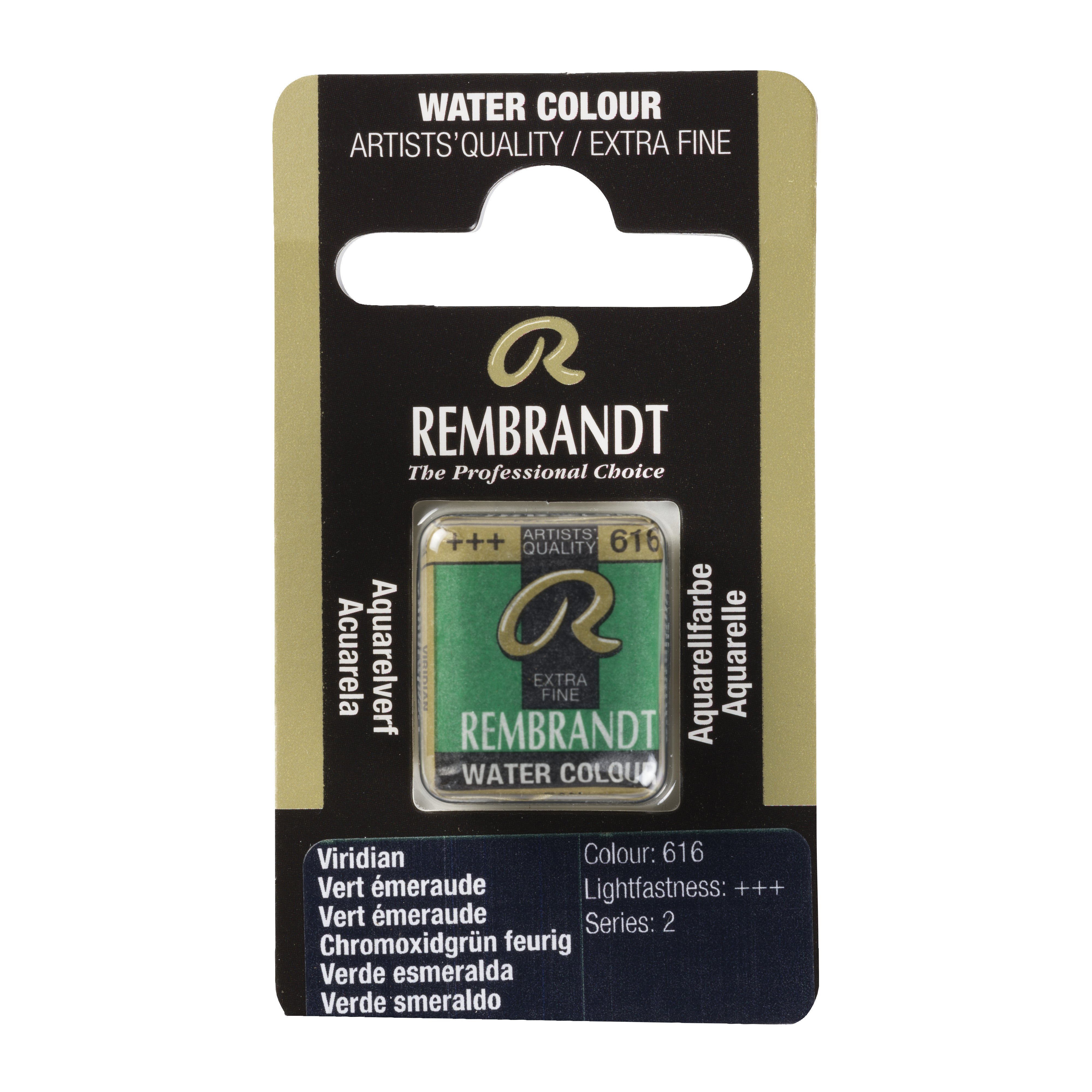 Rembrandt Watercolour Pan G Viridian 1 piece