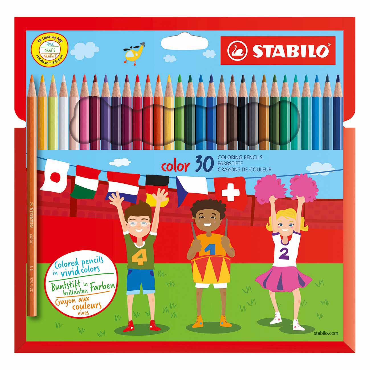 Stabilo Coloring pencils Cardboard 30 Colors
