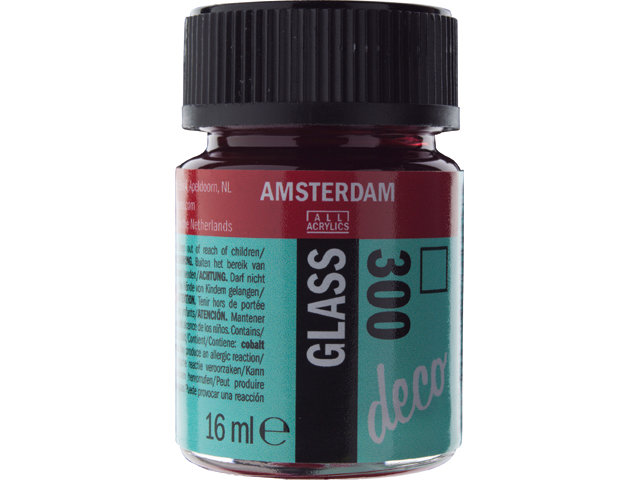 Amsterdam Acrylics Glass Paint Red 16ml