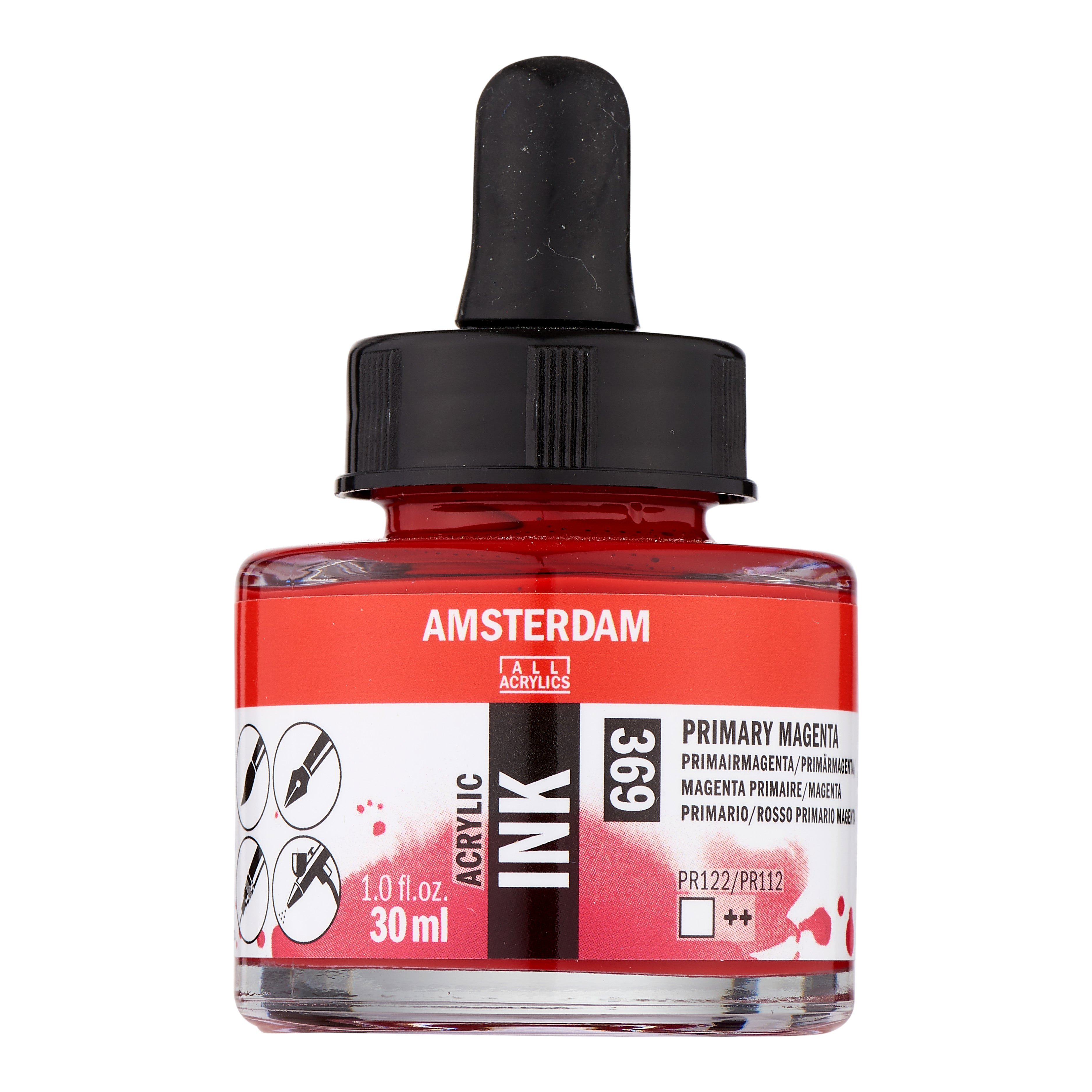 Amsterdam Acrylic Ink Bottle 30 ml Primary Magenta