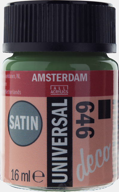 Amsterdam Acrylics Universal Satin Paint Antique Green 16ml Thumbnail