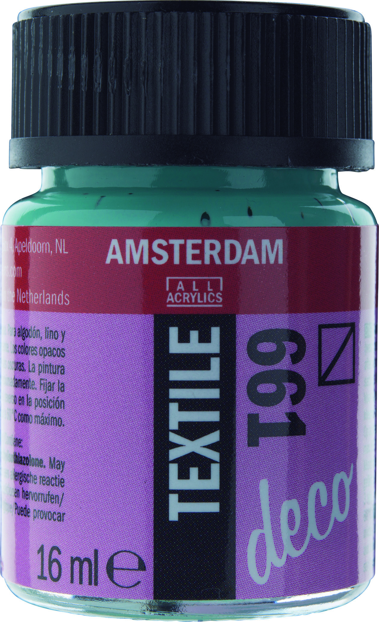 Amsterdam Acrylics Textile Paint Turquoise Green 16ml