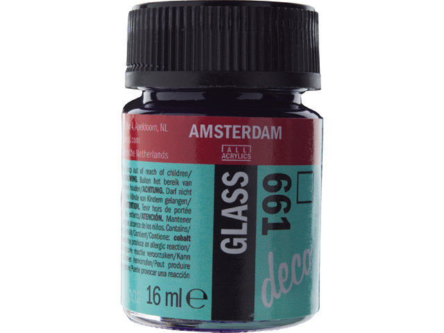 Amsterdam Acrylics Glass Paint Turquoise Green 16ml
