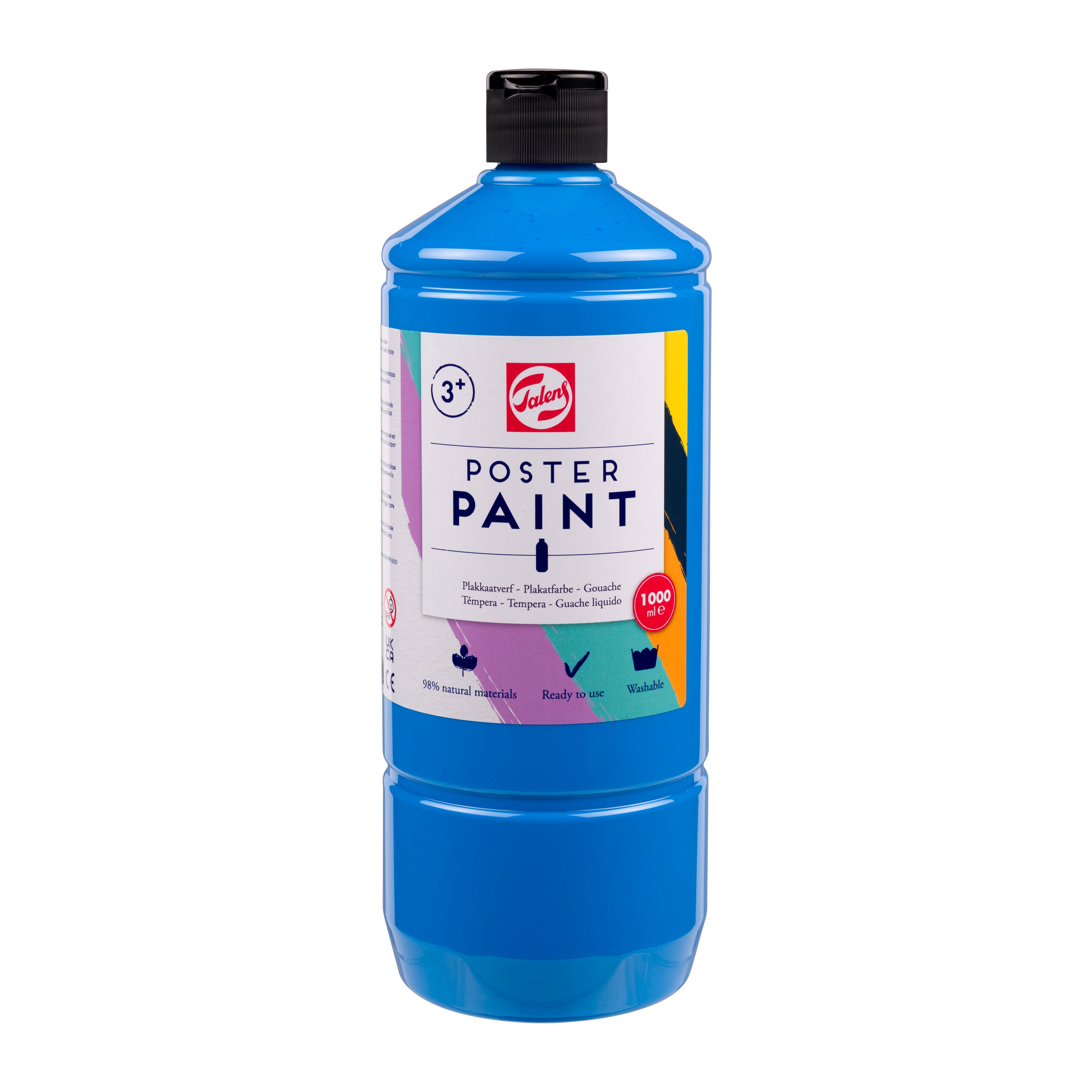 Talens School Colours Bottle 1000 ml Light Blue