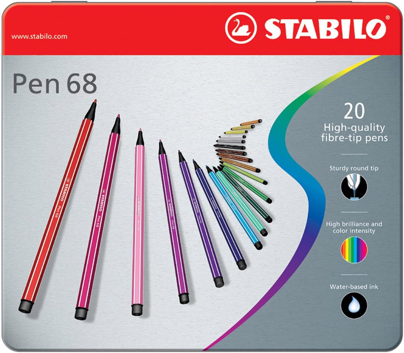 ARTY Pen 68 Metal Box 20 Pieces
