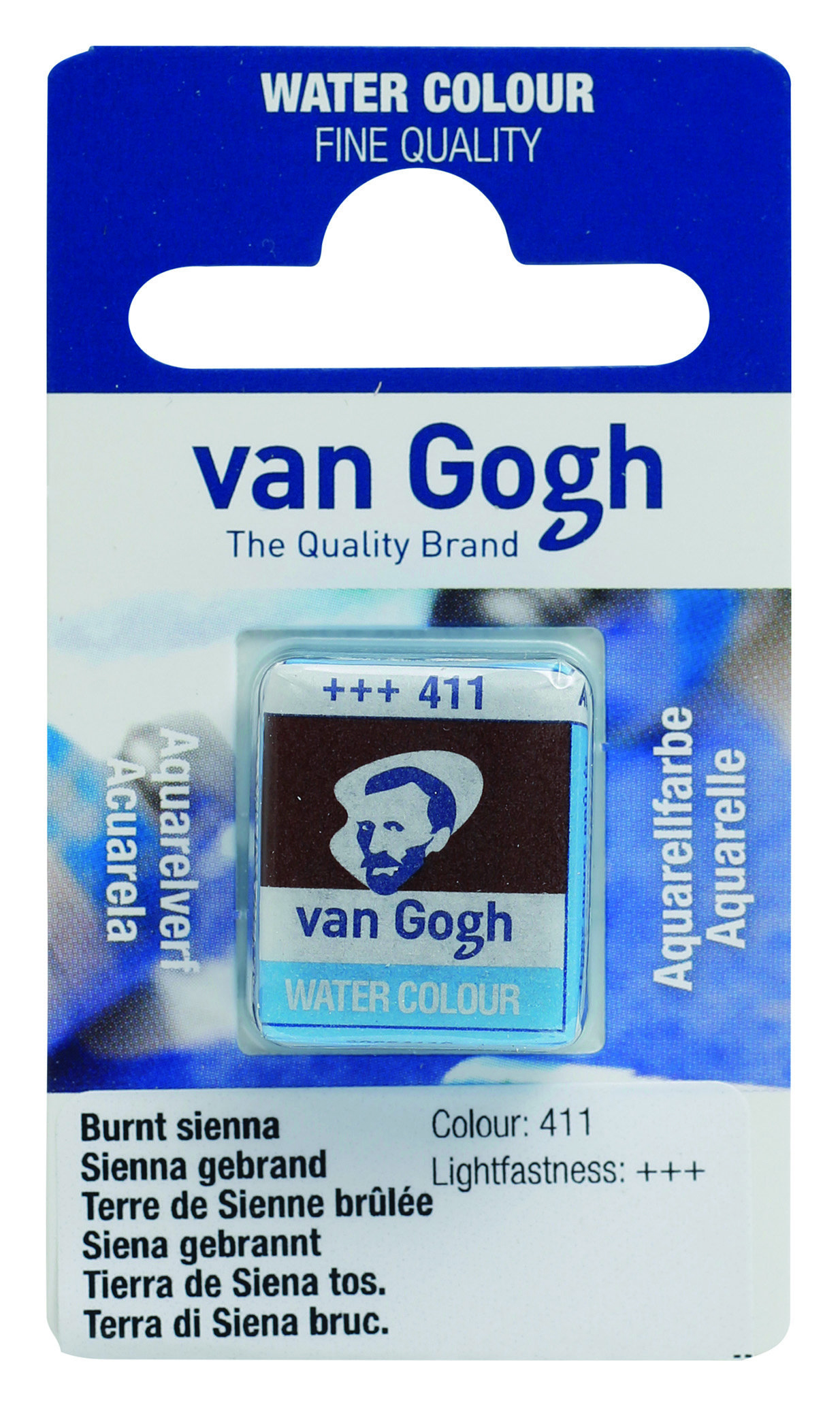 Van Gogh Watercolour Pan Burnt Sienna 1 piece
