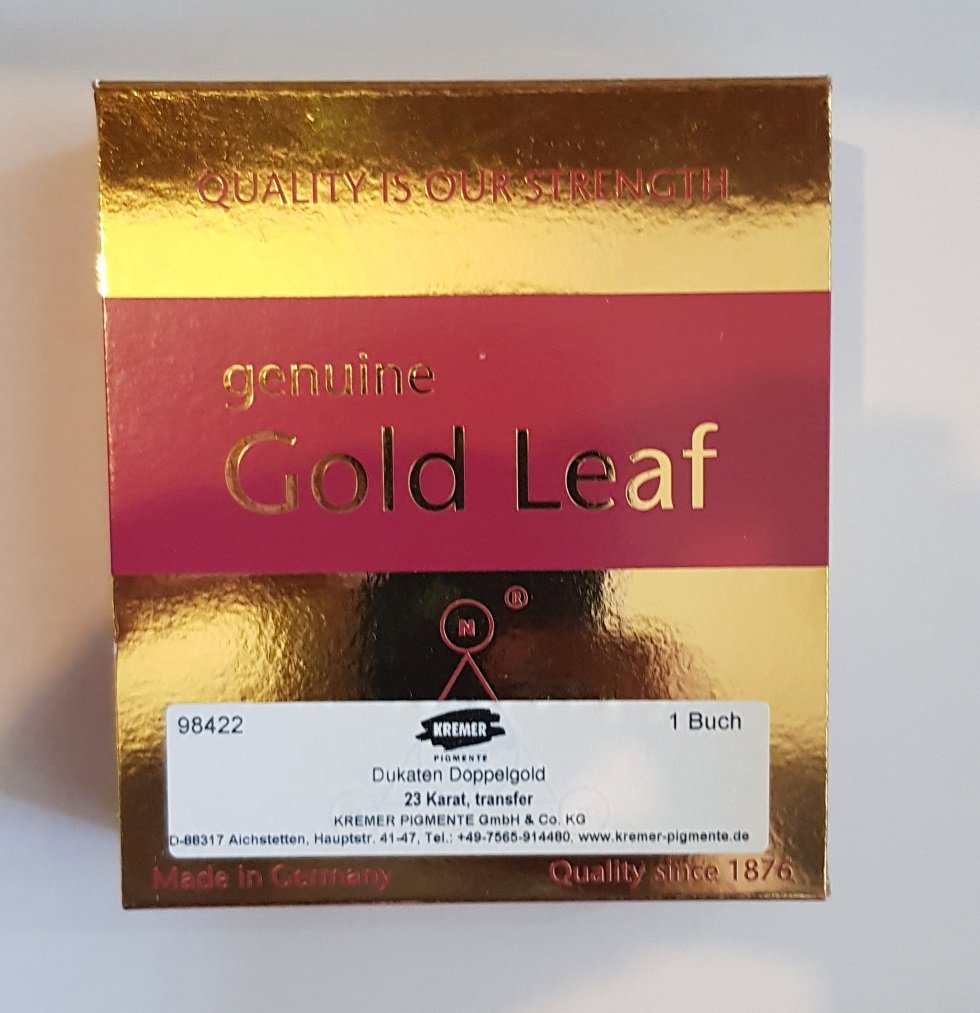 Gold Leaf Ducat Double Gold Transfer 23 Carat 80x80,25 Leafs