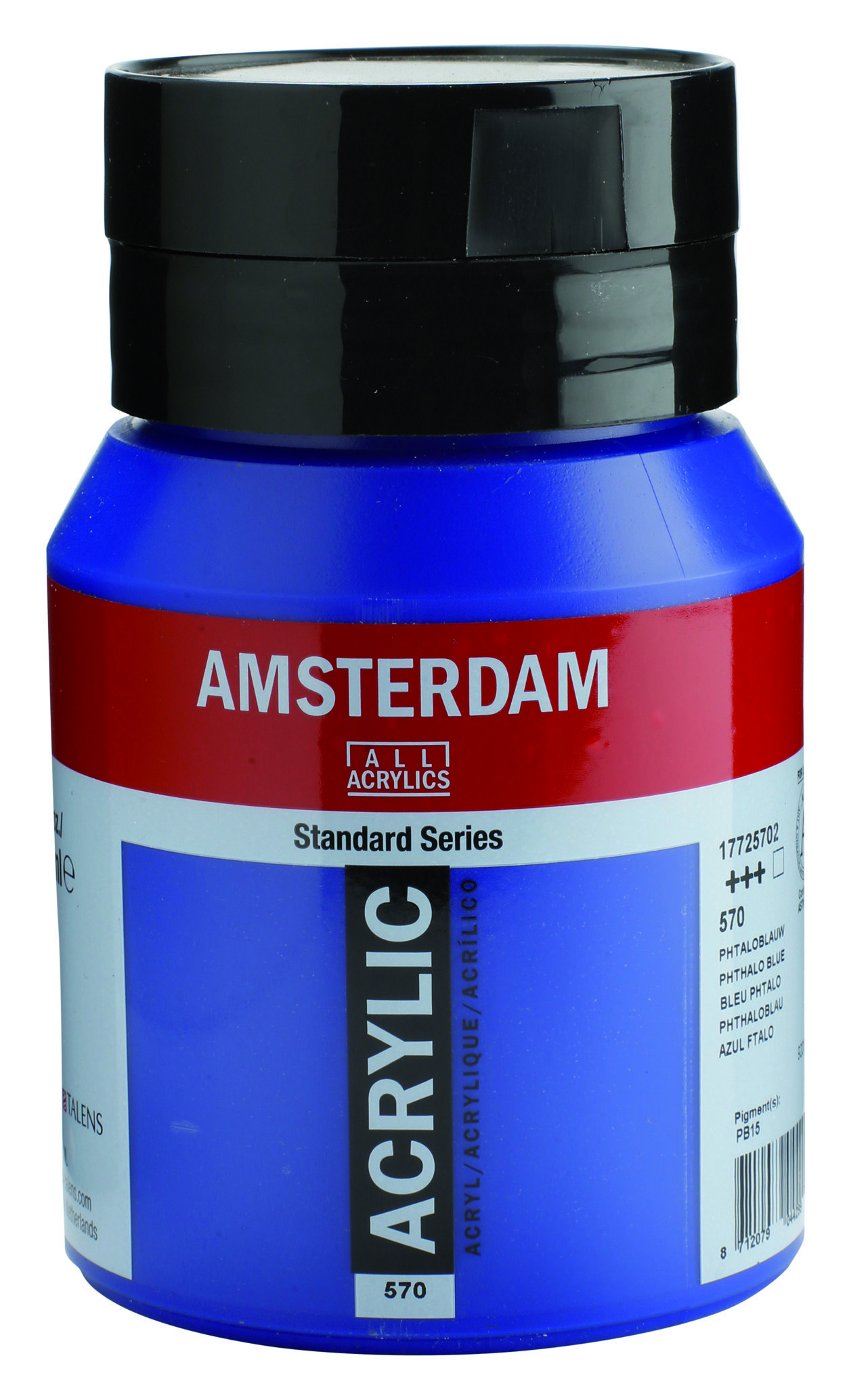 Amsterdam Standard Series Acrylic Jar 500 ml Phthalo Blue