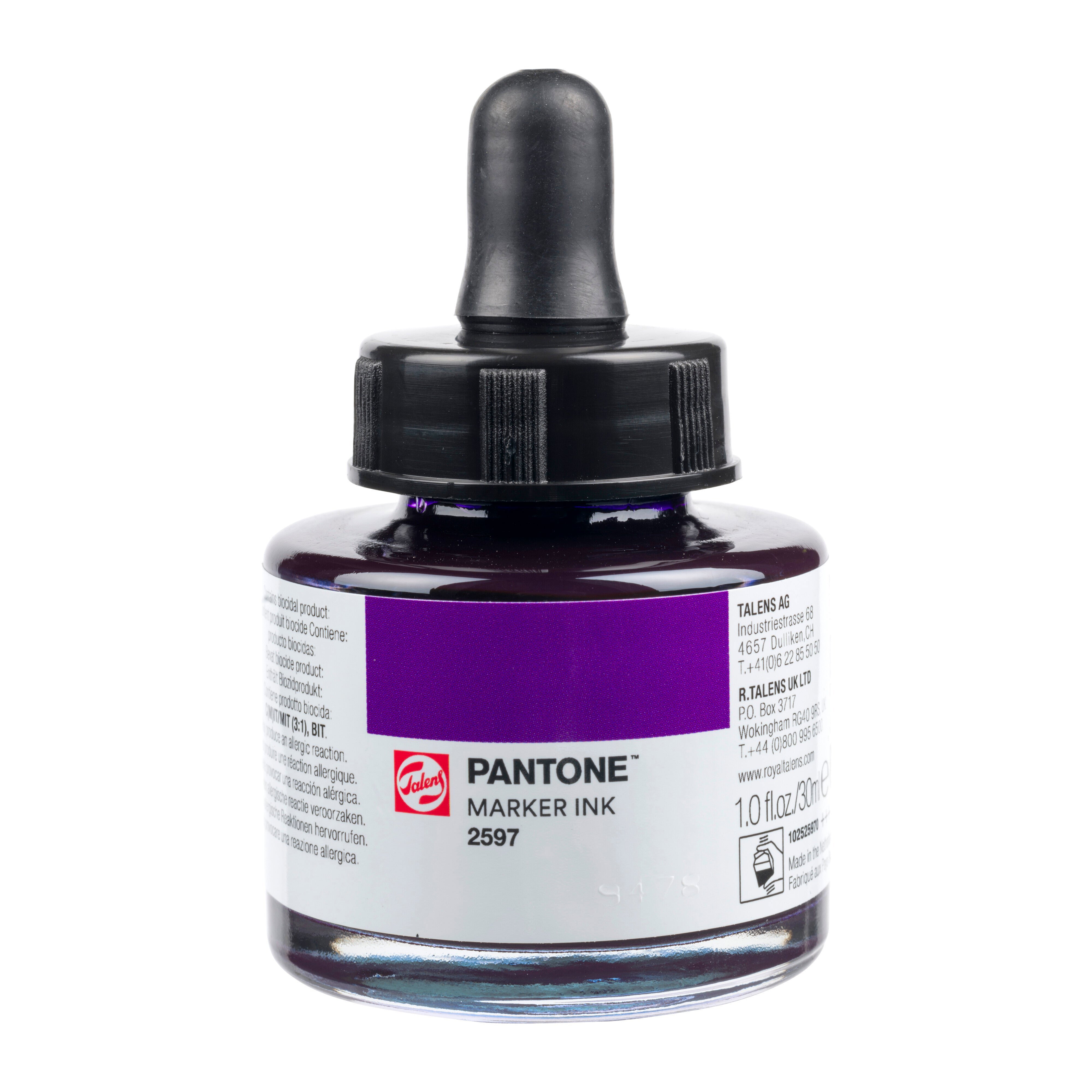 Talens Pantone Marker Ink 30ml Royal Purple