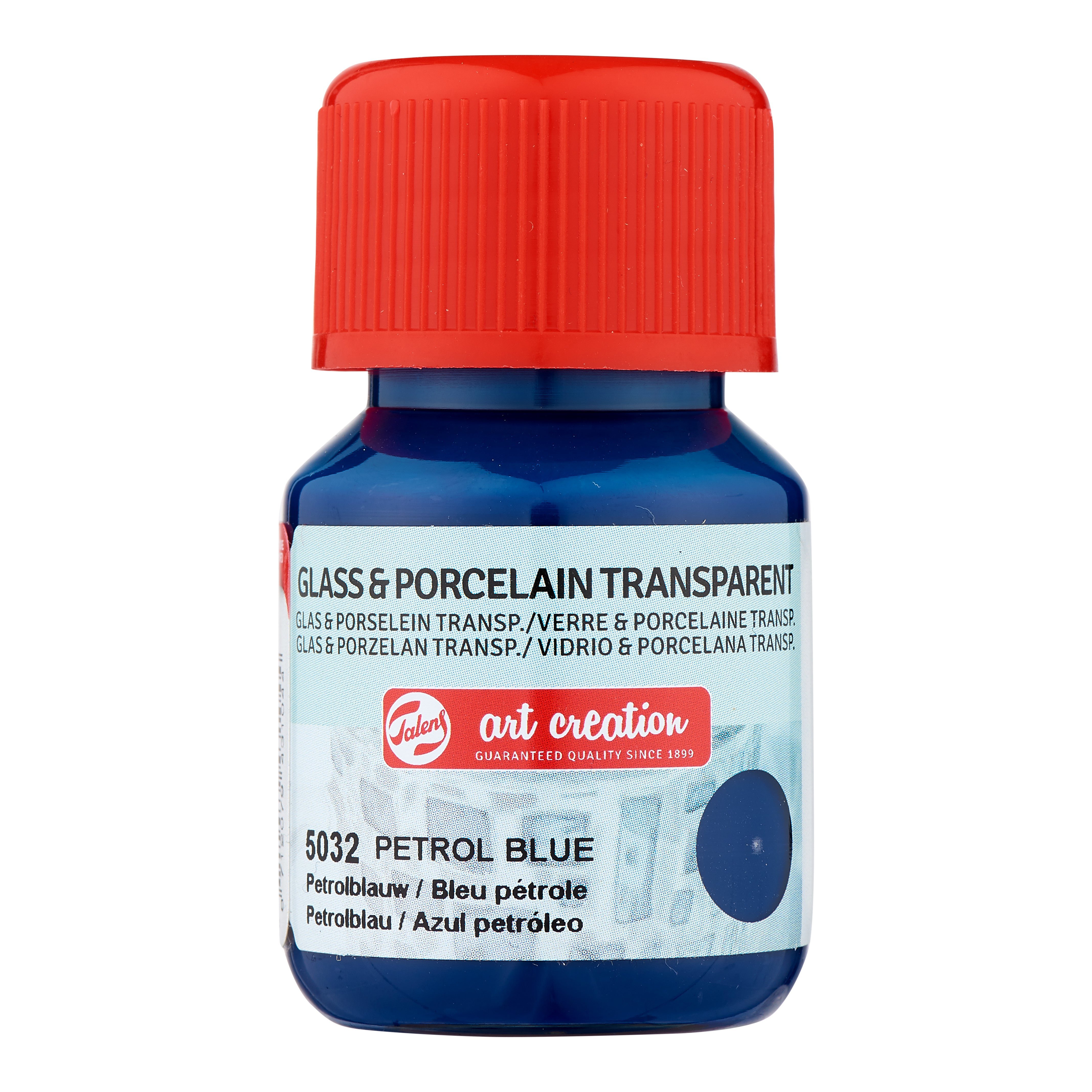 Talens Art Creation Glass & Porcelain Transparant Bottle 30 ml Petrol Blue