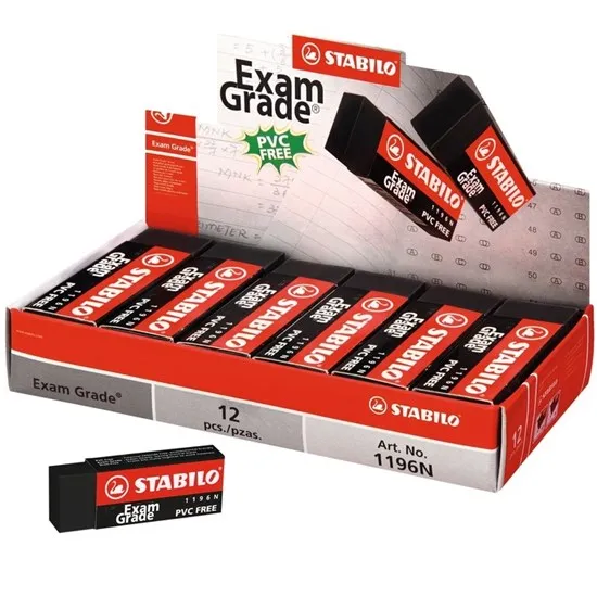 Exam Grade PVC-Free Black Eraser