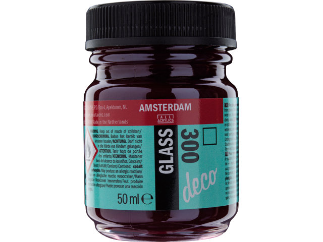 Amsterdam Acrylics Glass Paint Red 50ml