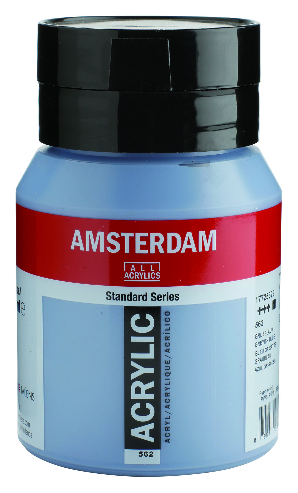 Amsterdam Standard Series Acrylic Jar 500 ml Greyish Blue