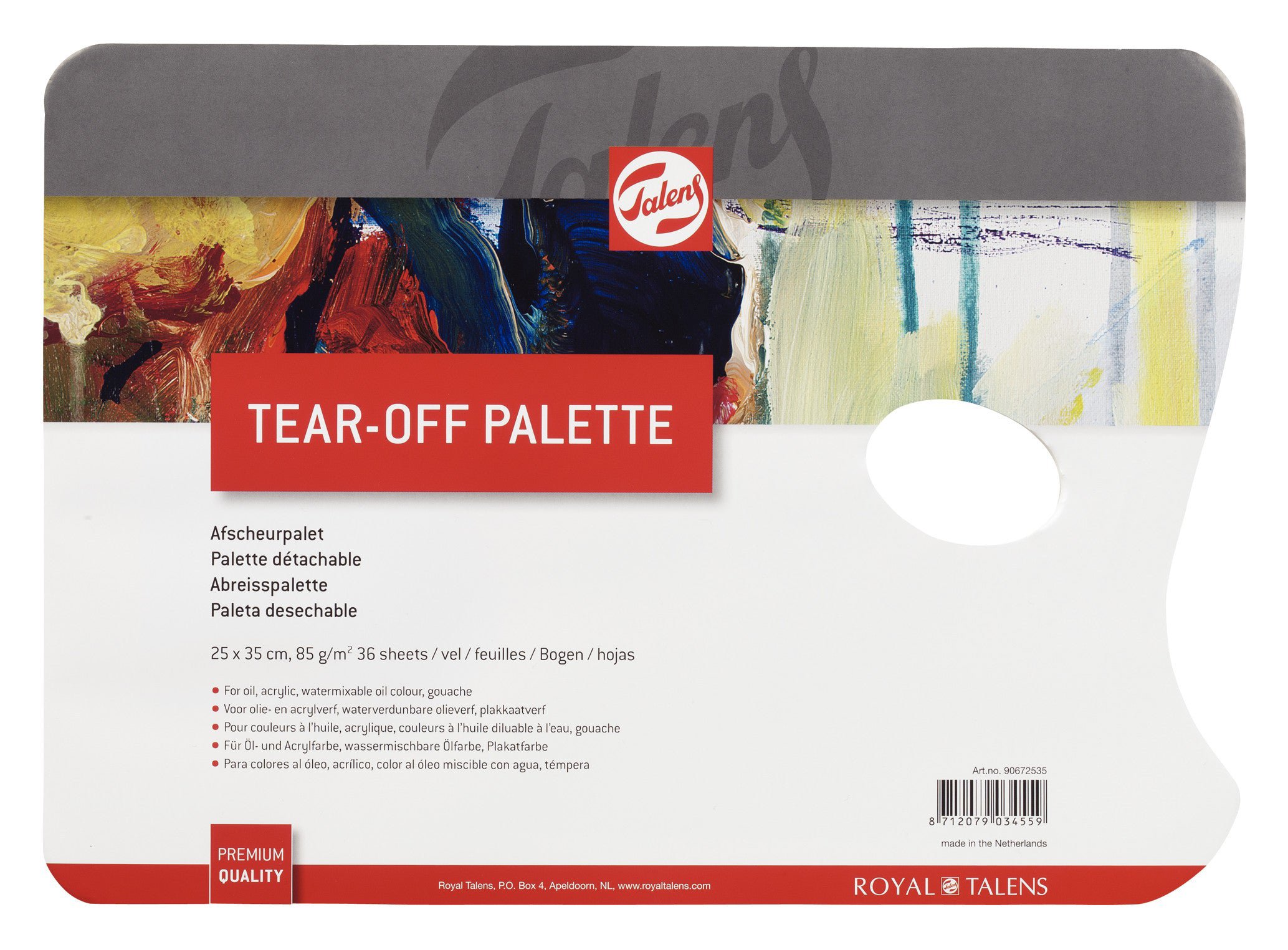 Talens Painting Accessories Tear-Off Palette 25 x 35 cm