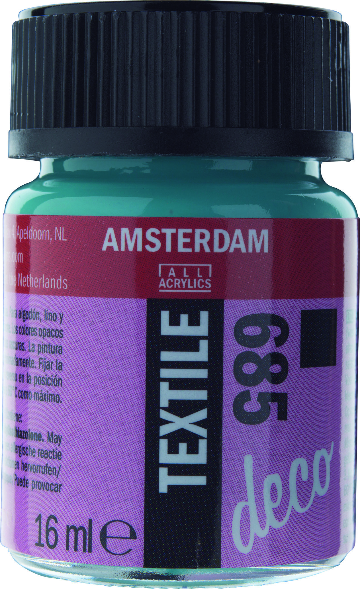 Amsterdam Acrylics Textile Paint Opaque Turquoise 16ml