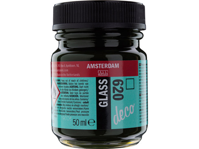 Amsterdam Acrylics Glass Paint Olive Green 50ml