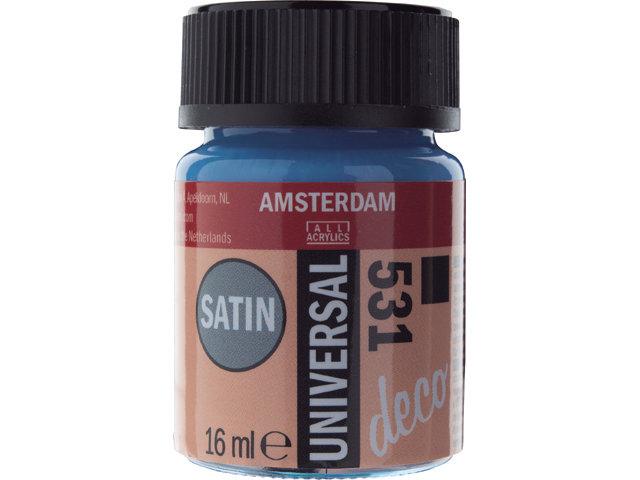 Amsterdam Acrylics Universal Satin Paint Stone Blue 16ml