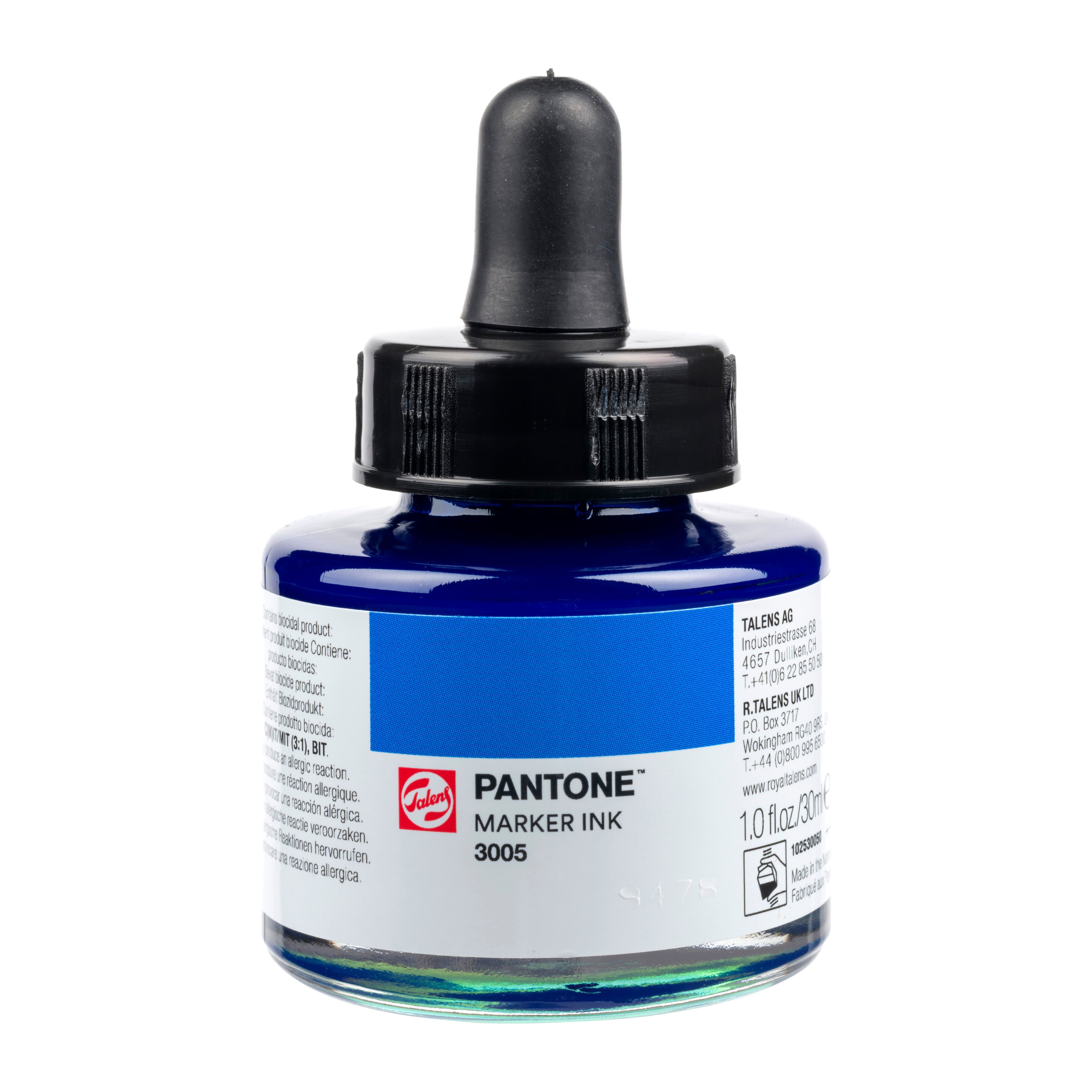 Talens Pantone Marker Ink 30ml Azure Blue