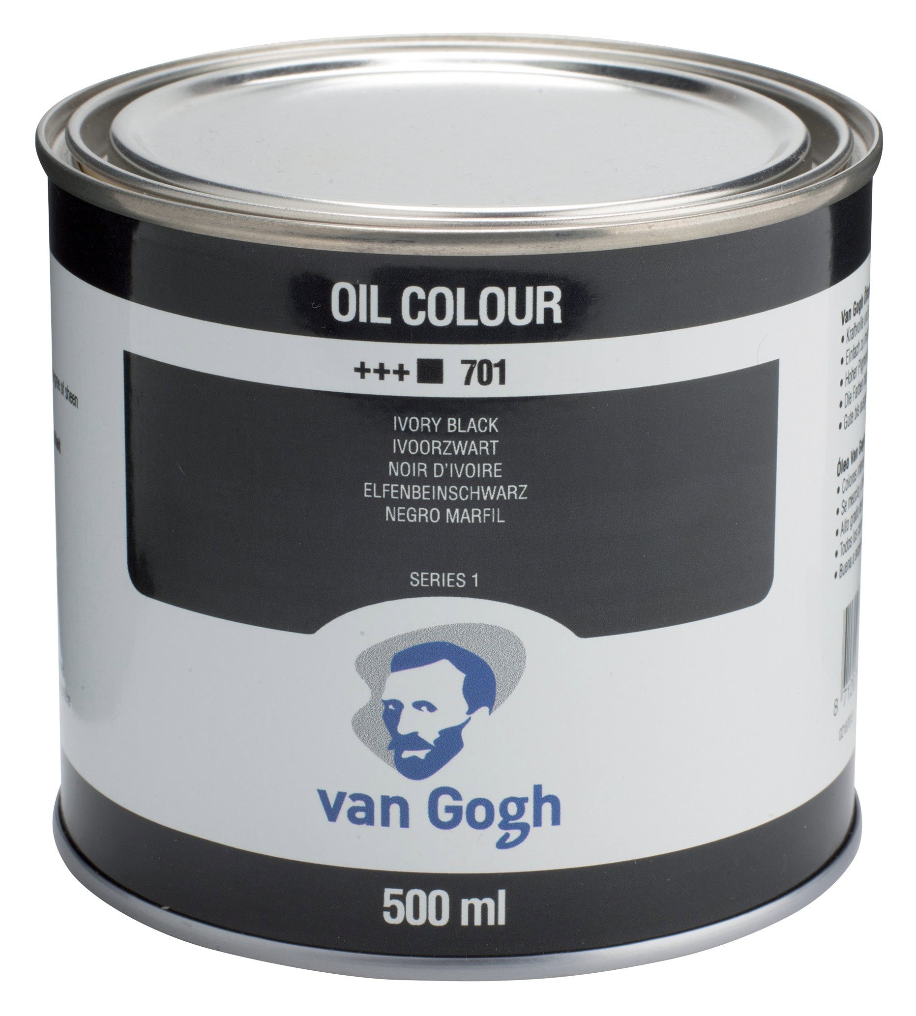 Van Gogh Oil Colour Tin 500 ml Ivory Black