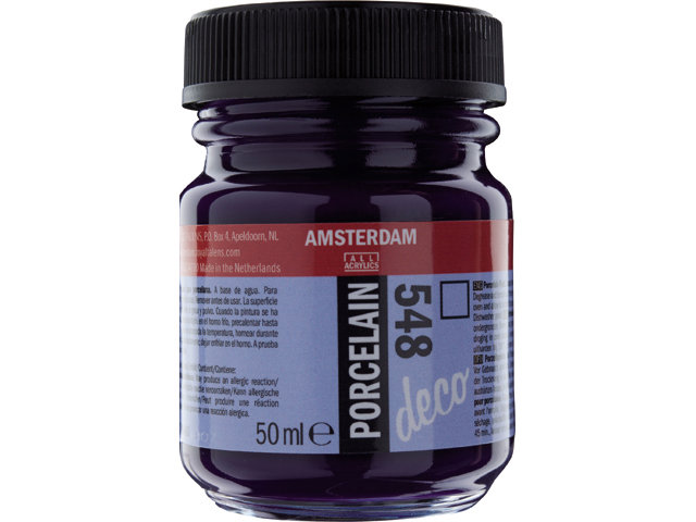Amsterdam Acrylics Porcelain Paint Blue Violet 50ml
