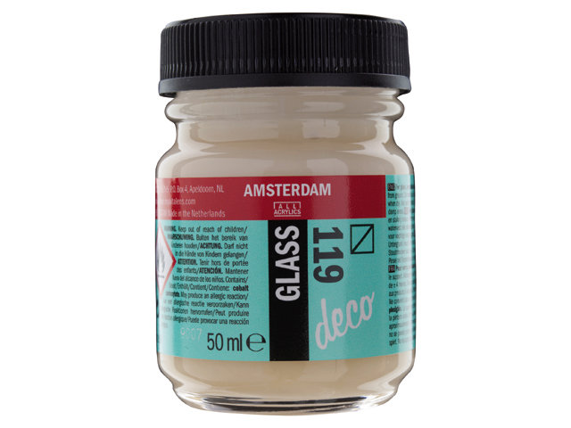 Amsterdam Acrylics Glass Paint Transparent White 50ml