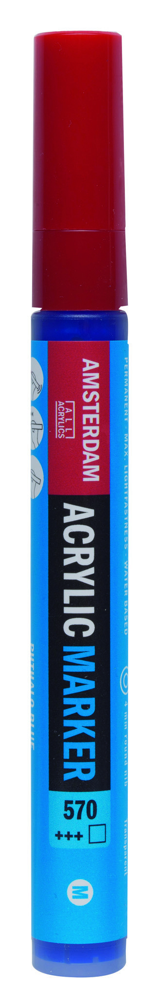 Amsterdam Acrylic Marker 4 mm Phthalo Blue
