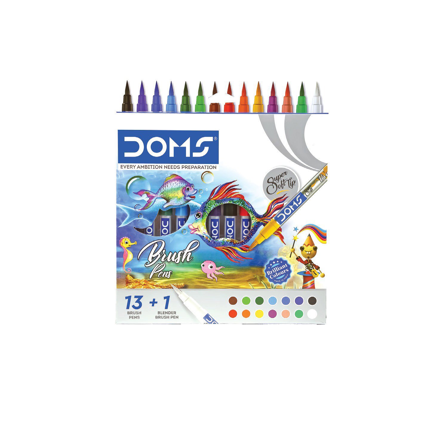DOMS Brush Pen Pastel 14 colors
