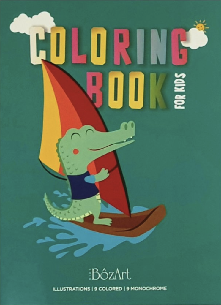 Bozart Crocodile Coloring Bk 100g 16p. 21x28cm