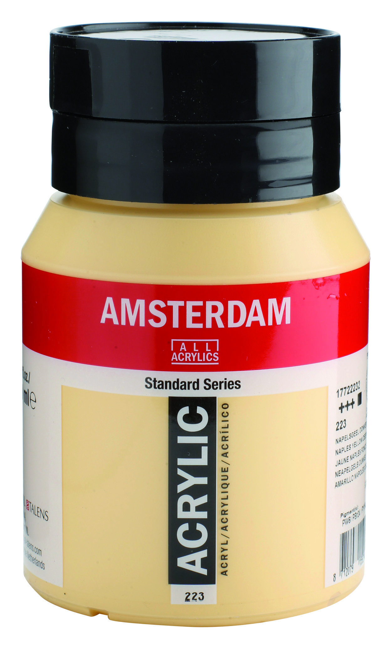 Amsterdam Standard Series Acrylic Jar 500 ml Naples Yellow Deep