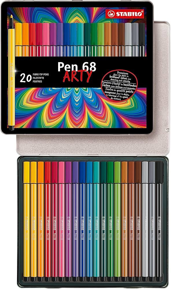 ARTY Pen 68 Metal Box 20 Pieces