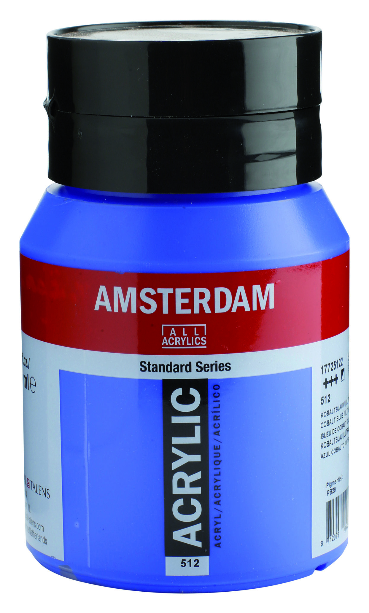 Amsterdam Standard Series Acrylic Jar 500 ml Cobalt Blue (Ultramarine)