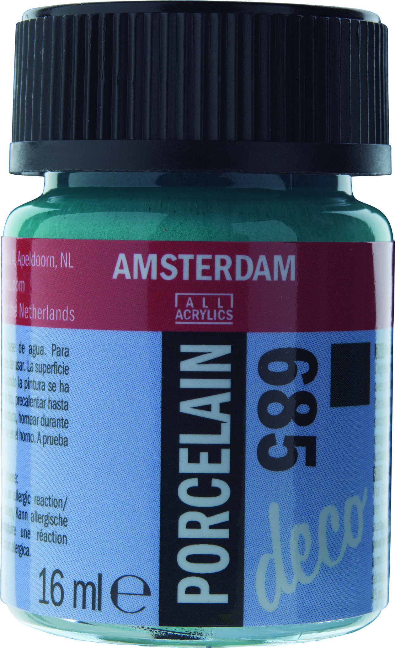 Amsterdam Acrylics Porcelain Paint Opaque Turquoise 16ml