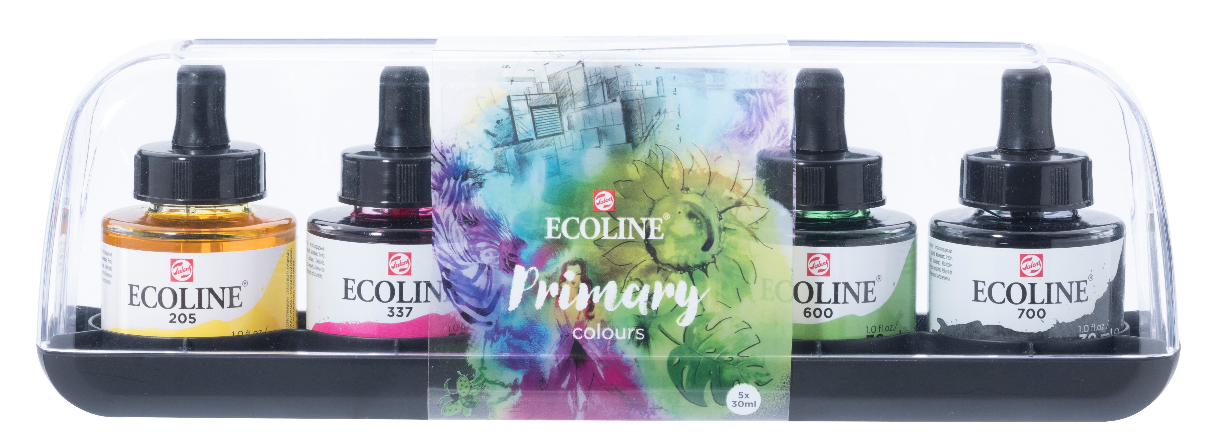 Ecoline Liquid Watercolour Primary Set 5x30ml