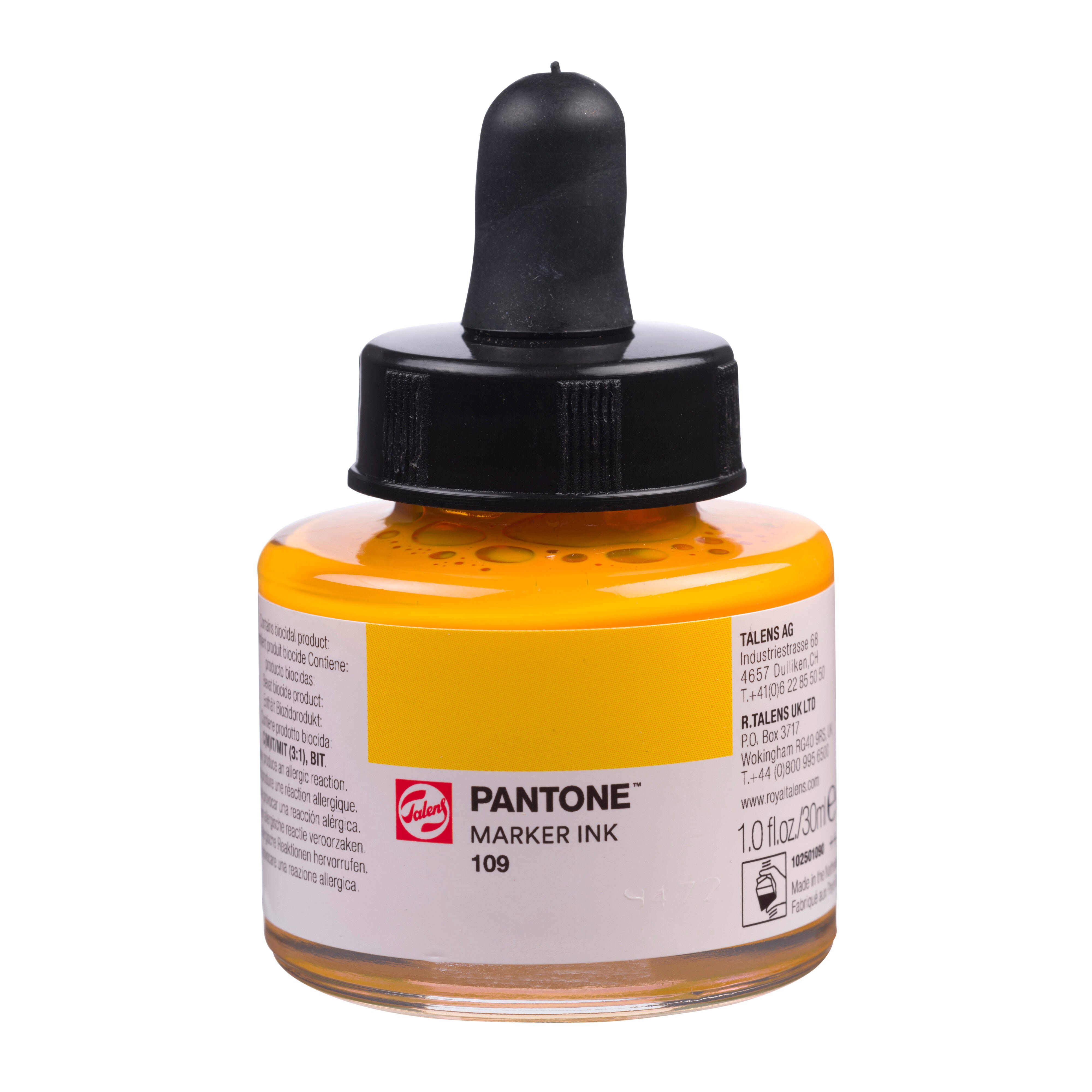 Talens Pantone Marker Ink 30ml Golden Yellow