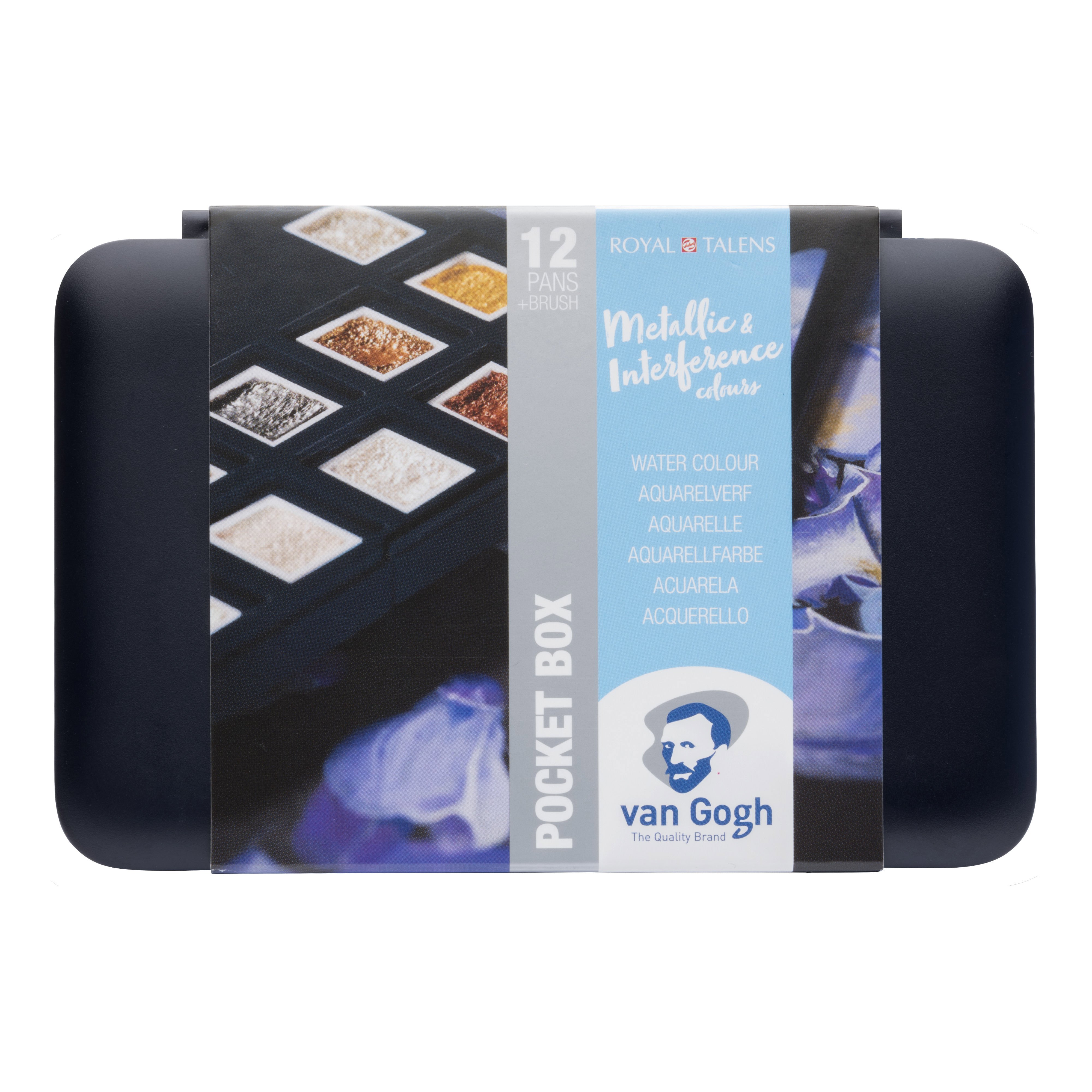 Van Gogh Watercolour Pocket Box – Specialty Colours - 12 Half Pans