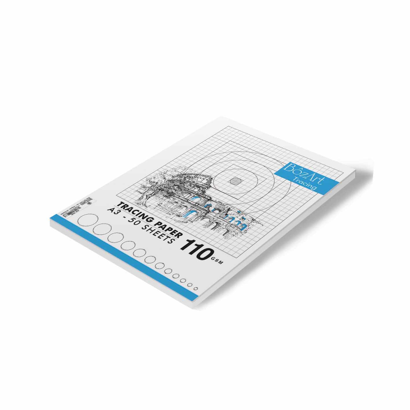 BOZART Tracing Paper Pad 50 Sheets A3 110g