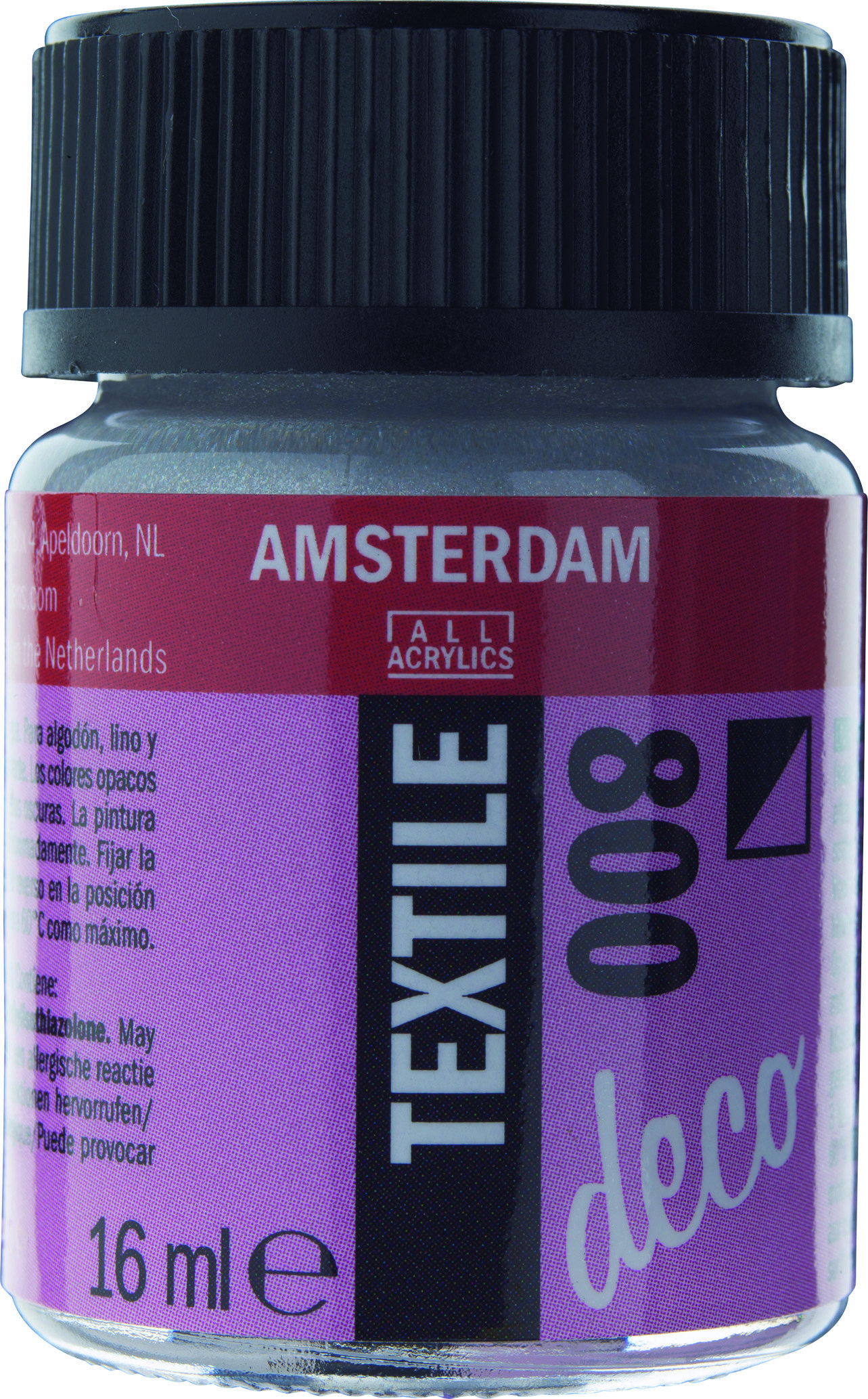 Amsterdam Acrylics Textile Paint Silver 16ml