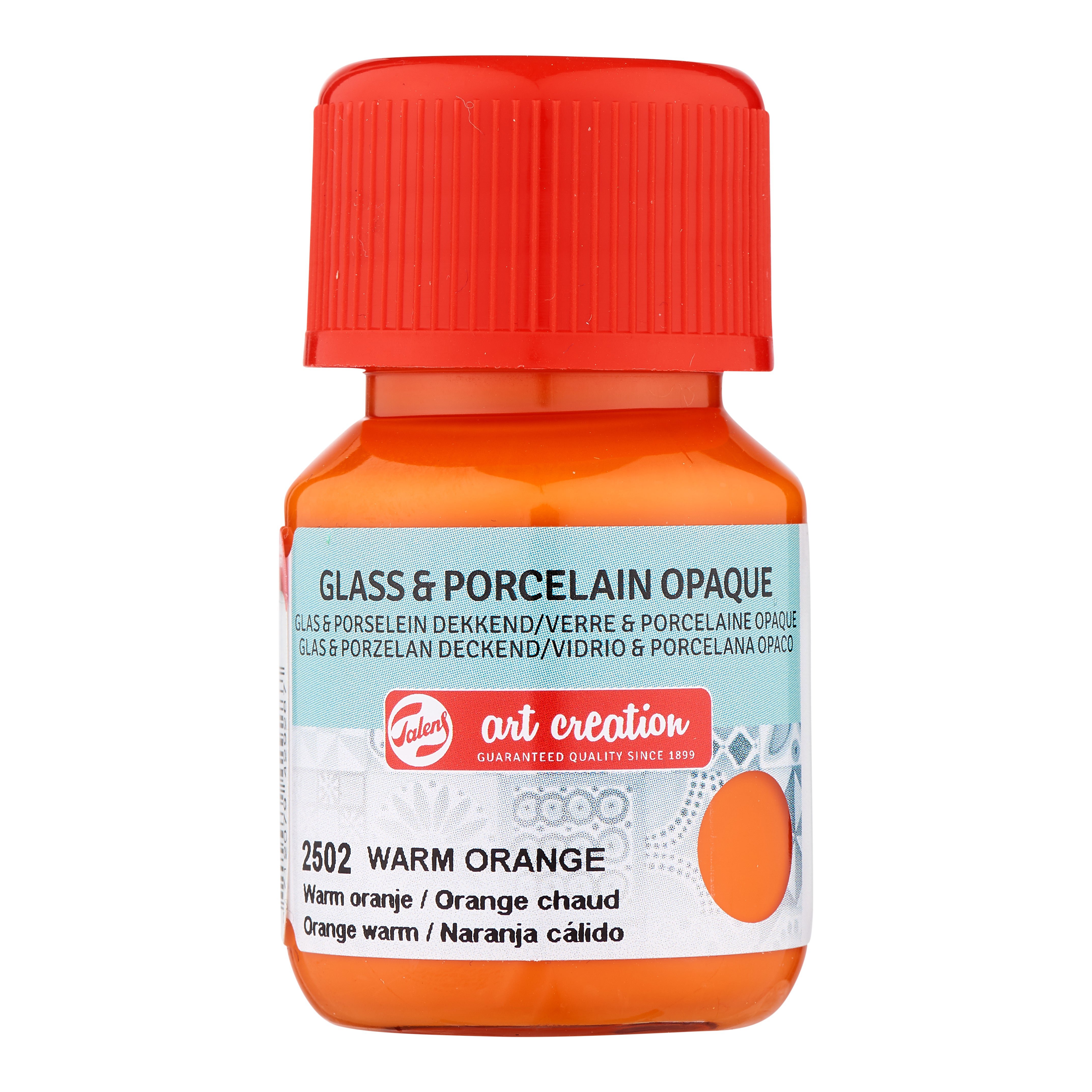 Talens Art Creation Glass & Porcelain Opaque Bottle 30 ml Warm Orange